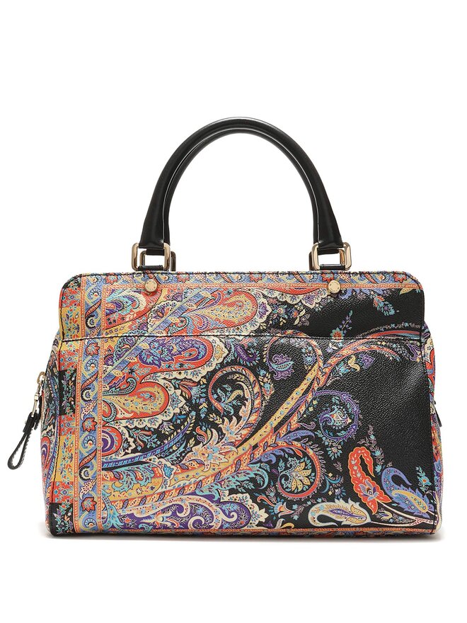 ETRO Multicolour Paisley Canvas Top Handle Bag