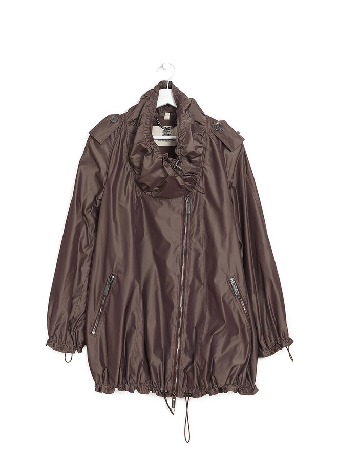 BURBERRY Hooded Zip-Up Jacket