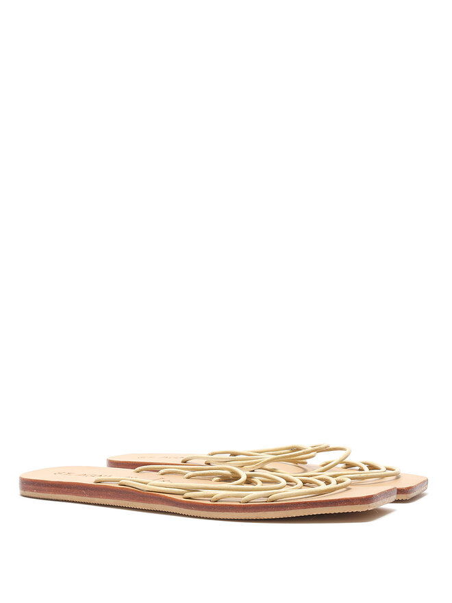 ST. AGNI Leather Strap Sandals