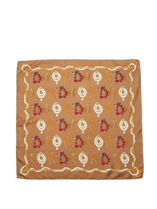 Christian Dior Multicolor Silk Scarf