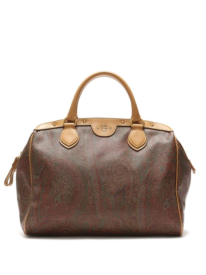 ETRO Sac à main en cuir motif Paisley