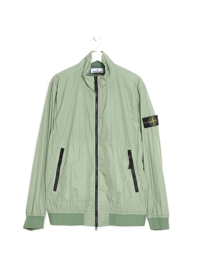 STONE ISLAND Green Windbreaker