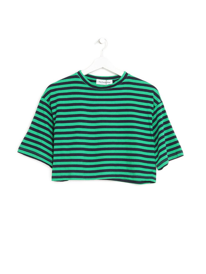 The Frankie Shop T-shirt Court à Rayures Vertes