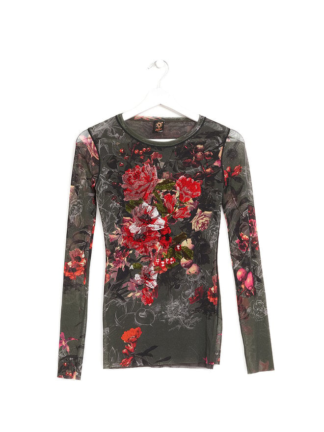Jean Paul Gaultier SOLEIL Haut en Maille Florale