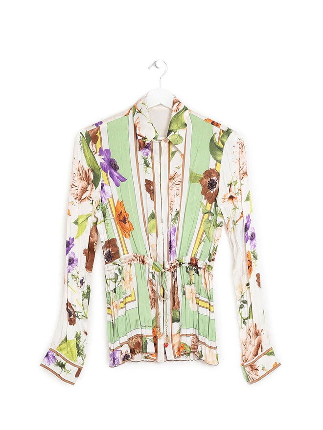 Roberto Cavalli Blouse en Soie Florale