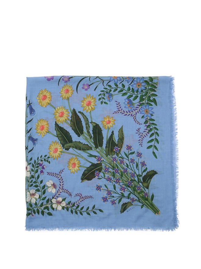 GUCCI Foulard à Imprimé Floral