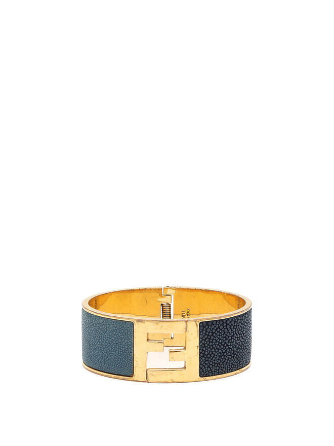 FENDI Fendista Enamel Cuff Bracelet