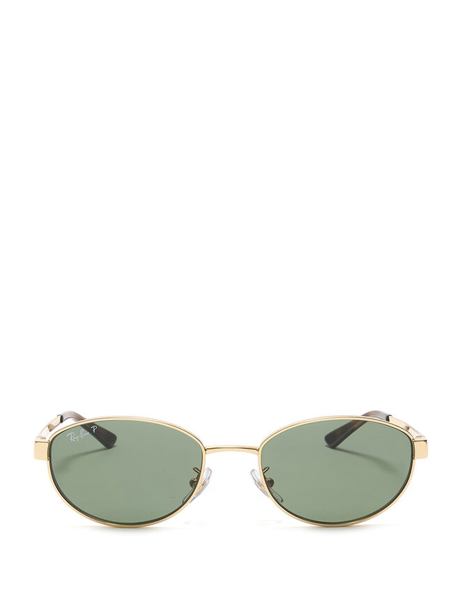 RayBan RB 3774D Hexagonal Gold Metal Sunglasses