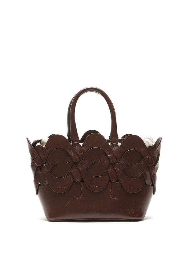 Lafayette 148 Mini Sac à Main en Cuir Découpé