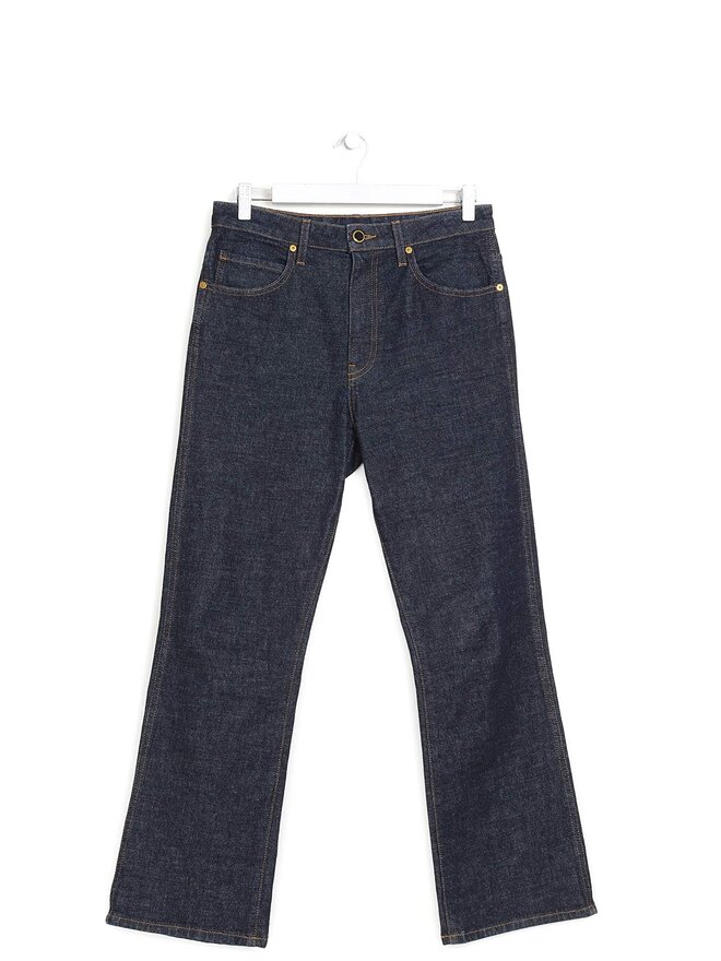 KHAITE Straight Leg Denim Jeans
