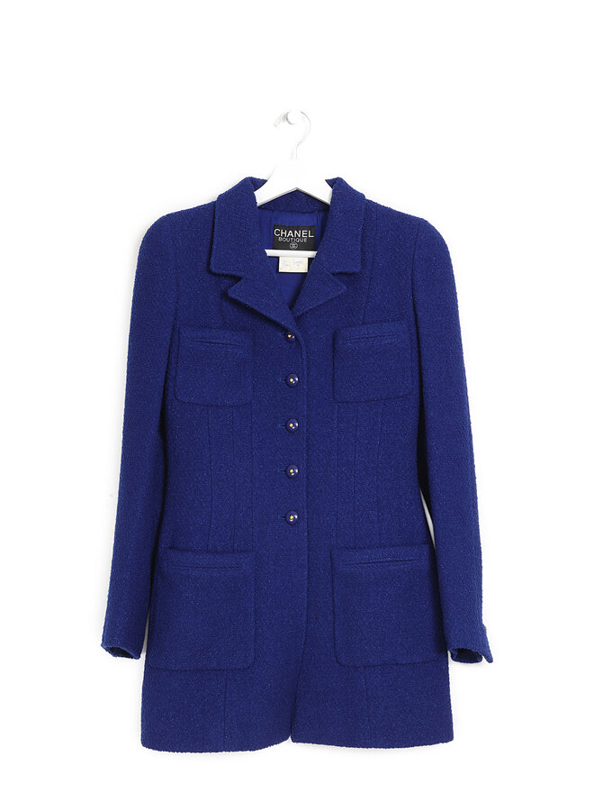 CHANEL Royal Blue Wool Jacket