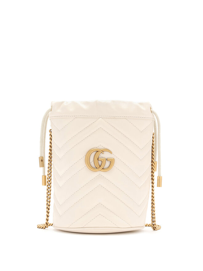 GUCCI Mini Sac Seau GG Marmont Chevron