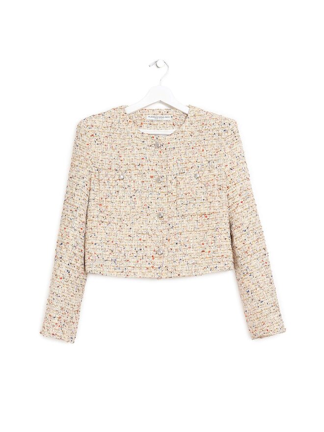 Alessandra Rich Multicoloured Tweed Jacket