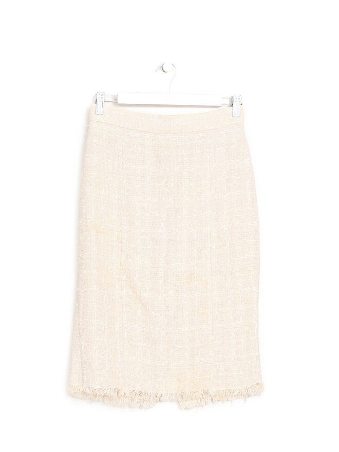 D&G DOLCE & GABBANA Tweed Midi Skirt