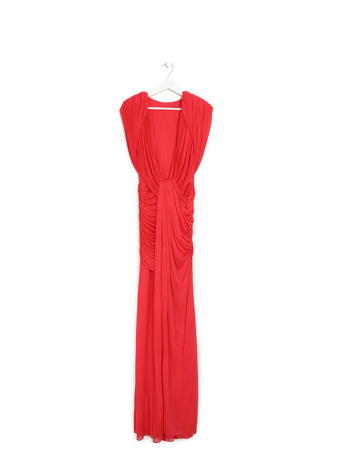 Christopher Esber Robe maxi drapée rose