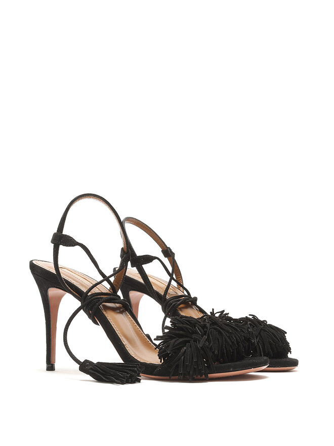 AQUAZZURA Wild Thing Fringe Sandals