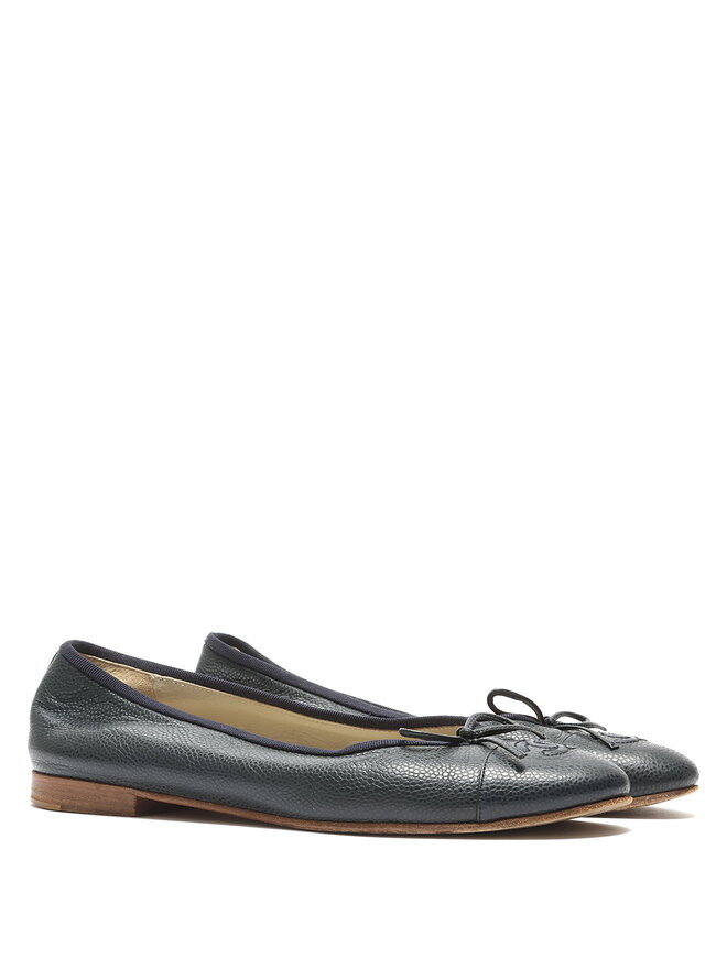 CHANEL Ballerines en Cuir Matelassé