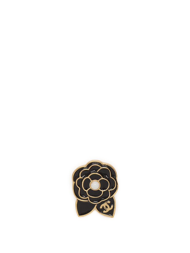 CHANEL Broche Émaillée Camélia