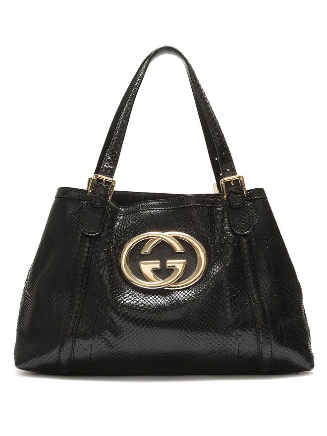 GUCCI Sac Fourre-Tout en Cuir Effet Serpent
