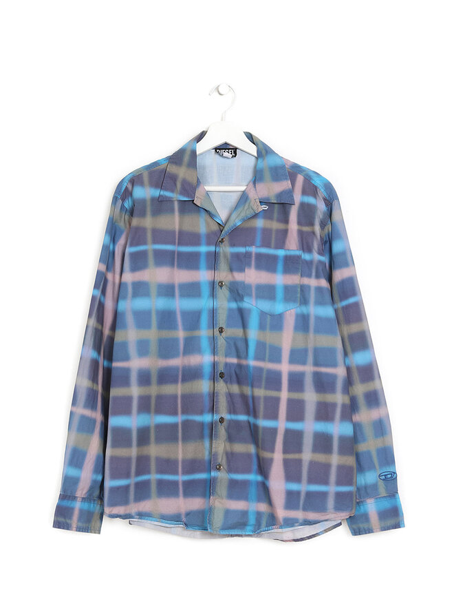 DIESEL Chemise en Coton à Motifs Multicolores
