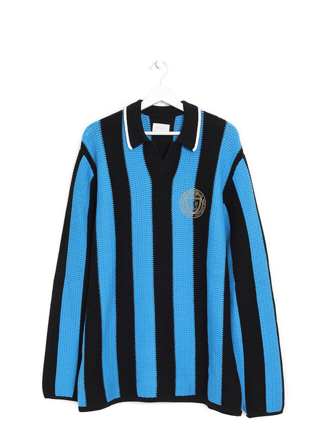 Aimé Leon Dore Striped Long Sleeve Polo
