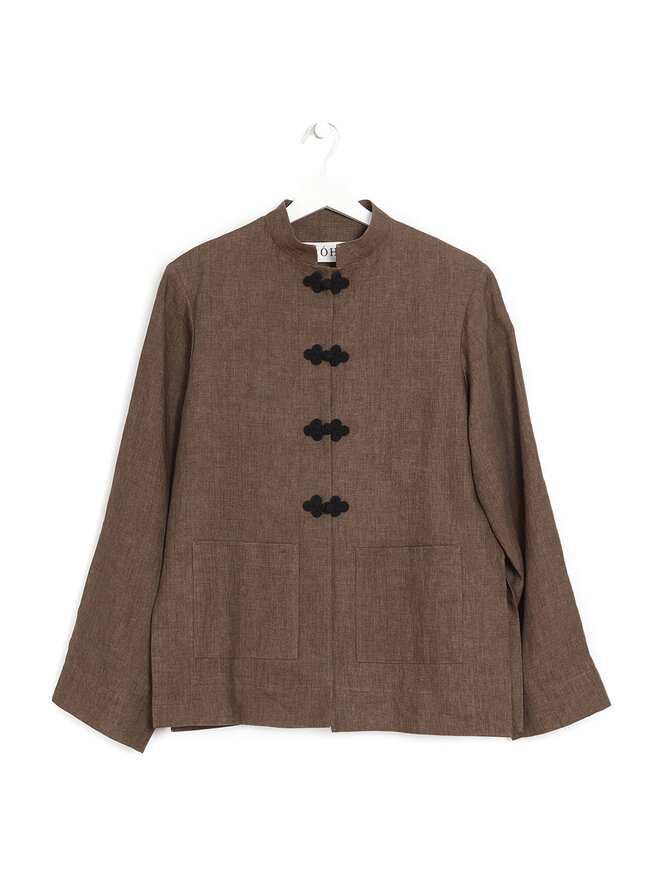 Róhe Brown Linen Blazer