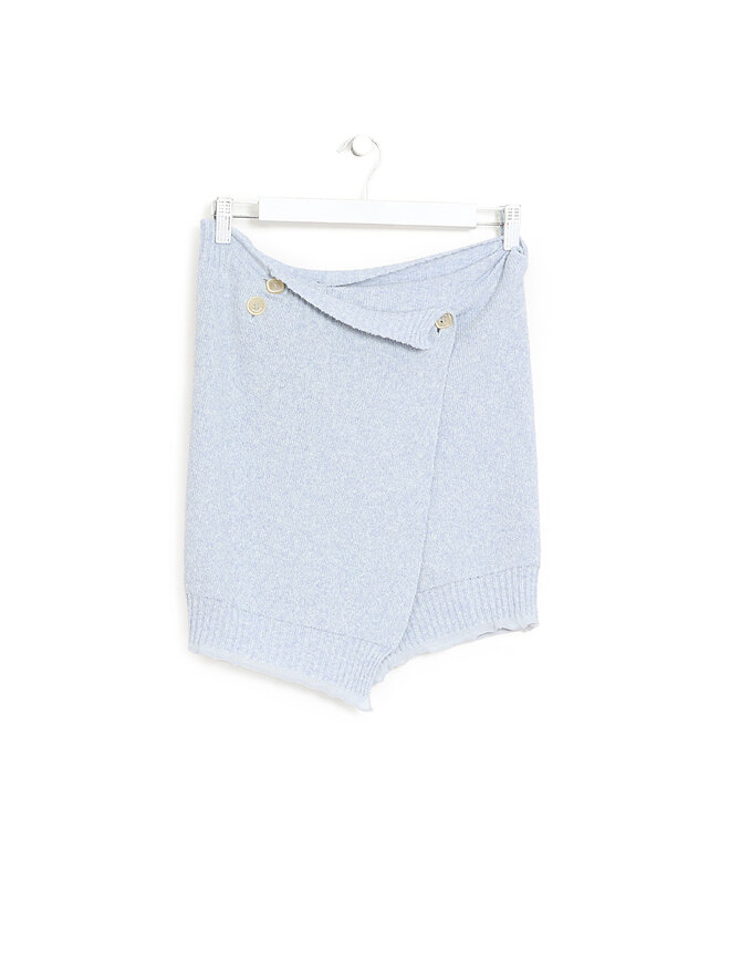JACQUEMUS Jupe Portefeuille Bleue