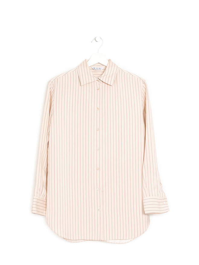 Loro Piana Striped Silk Shirt