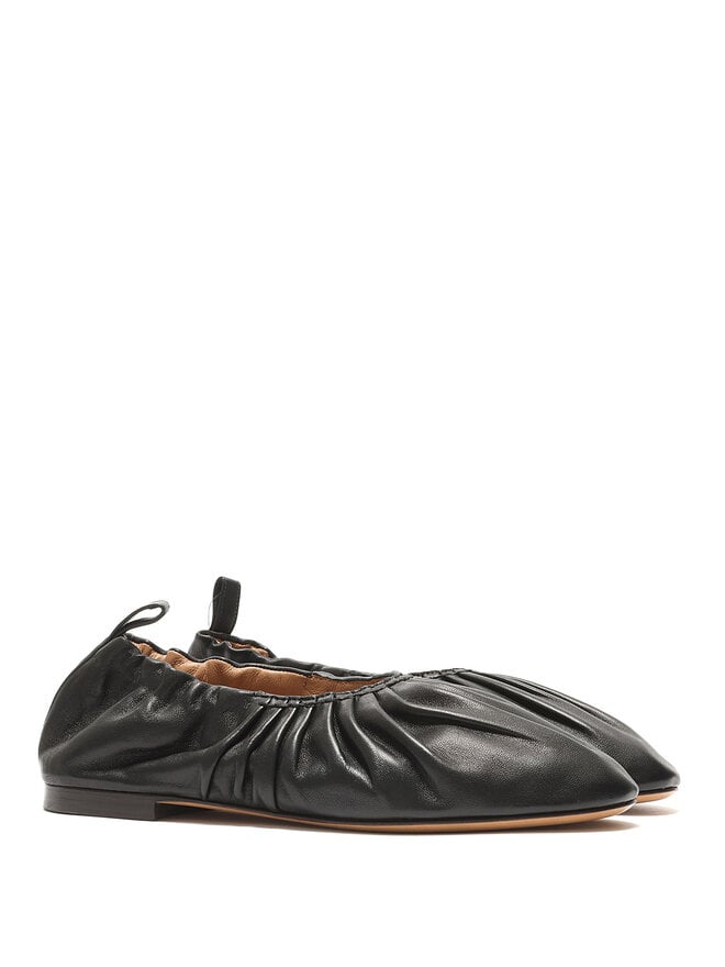 MANSUR GAVRIEL Ballerines en Cuir Plissé