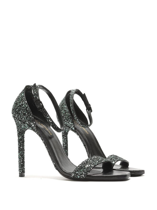 SAINT LAURENT Talons Hauts Amber 105 Pailletés