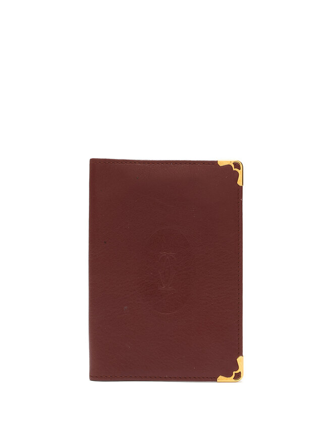 Cartier Red Leather Passport Holder