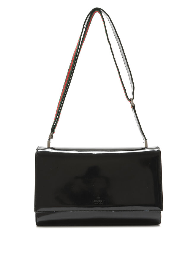 GUCCI Sac bandoulière en cuir verni