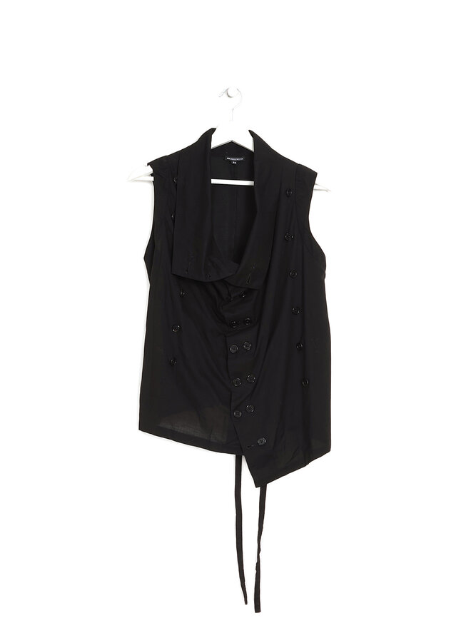ANN DEMEULEMEESTER Sleeveless Double-Breasted Vest