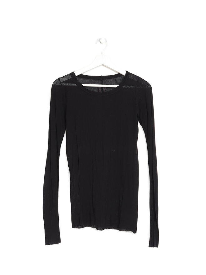 Rick Owens Black Long-Sleeve Top