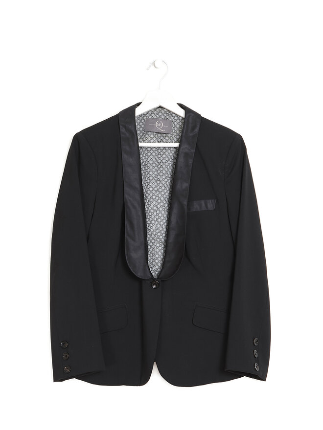 McQ Alexander McQueen Shawl Collar Wool Blazer
