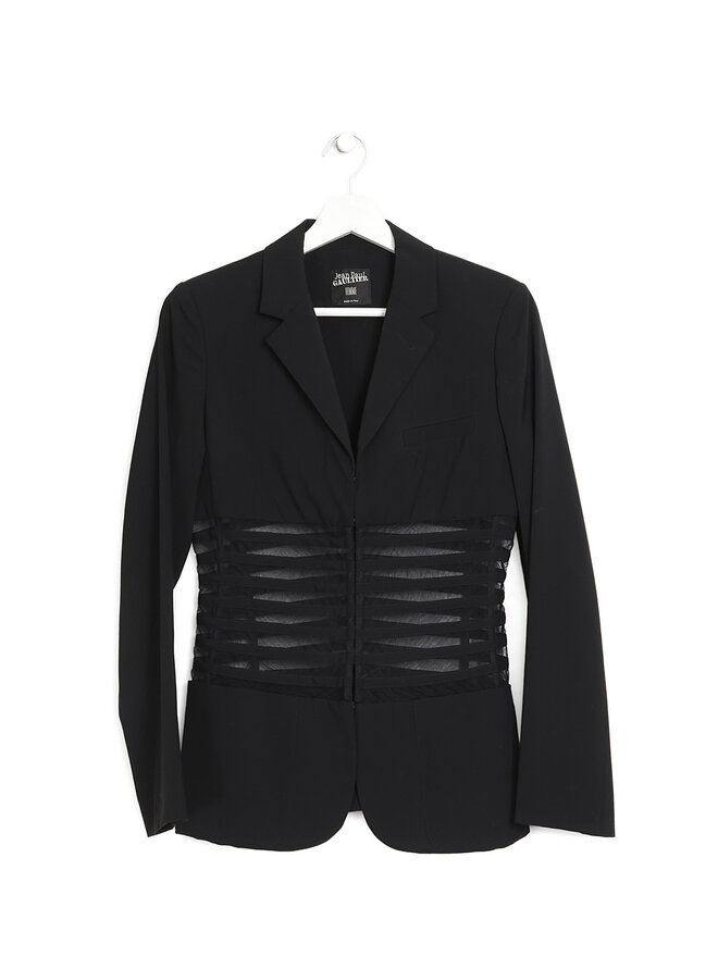 Jean Paul Gaultier FEMME Blazer Manches Longues à Découpes Jean Paul Gaultier