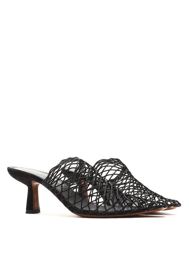 NEOUS Fishnet Mesh Pointed Mules