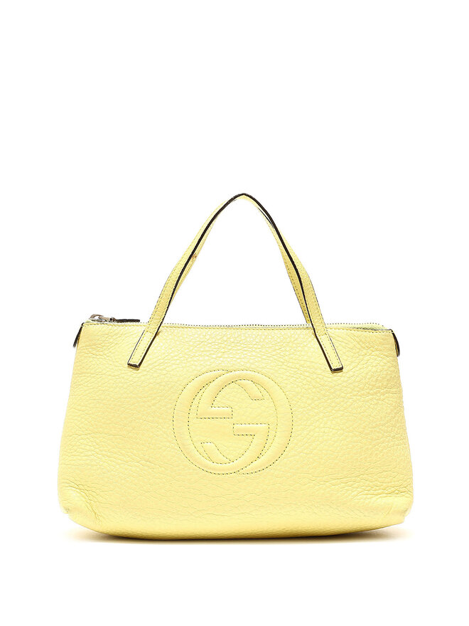 Gucci Girl Cabas en Cuir Grainé Soho Kids