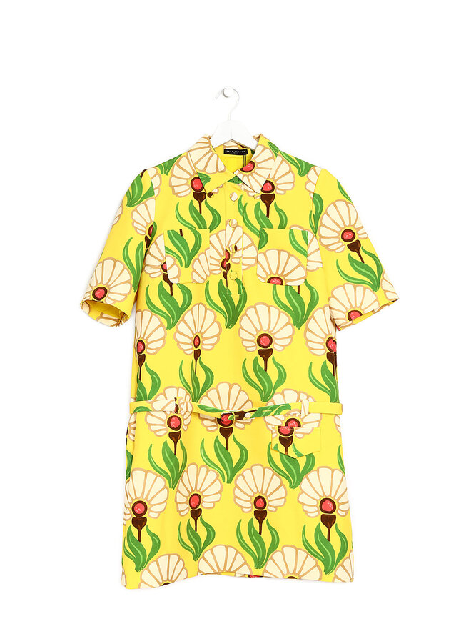 Tara Jarmon Robe à Fleurs Ceinturée Rivage