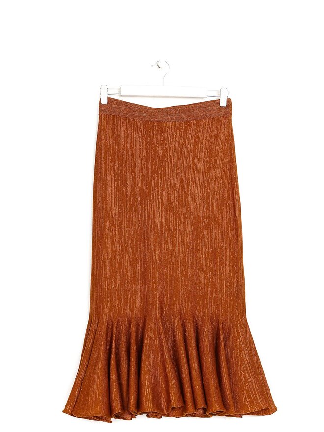 DRIES VAN NOTEN Jupe mi-longue à taille élastique
