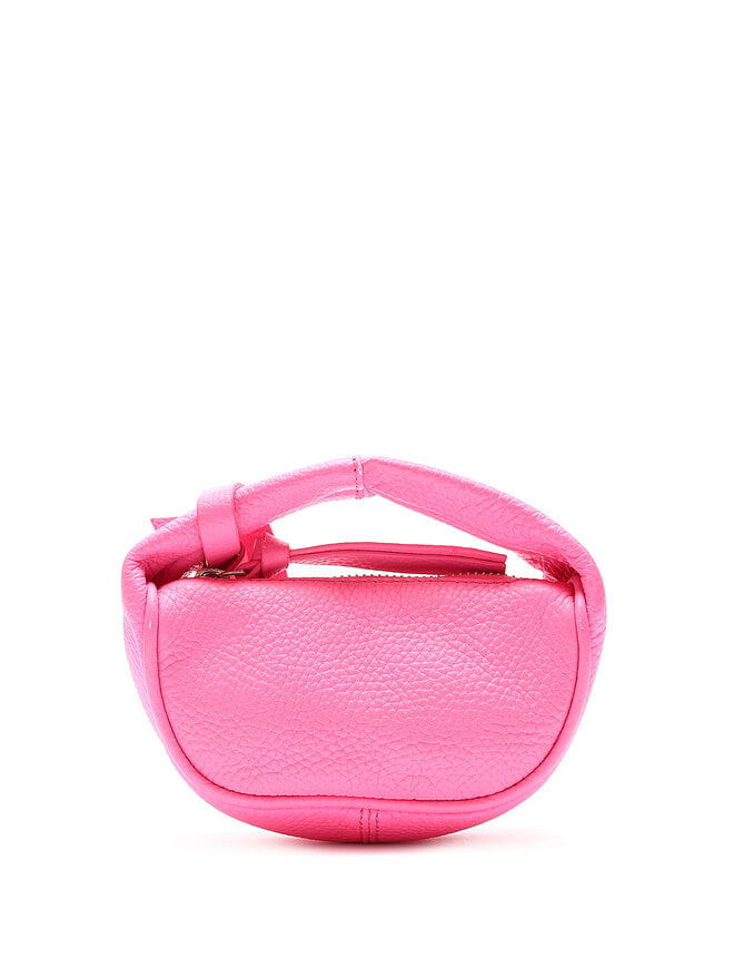 BY FAR Mini Micro Cush Grained Leather Tote Bag