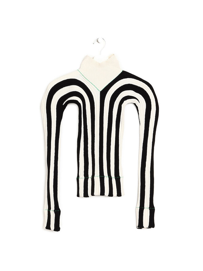 BOTTEGA VENETA Striped Long Sleeve Top