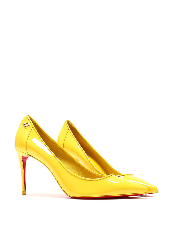 Christian Louboutin Escarpins Vernis Jaunes