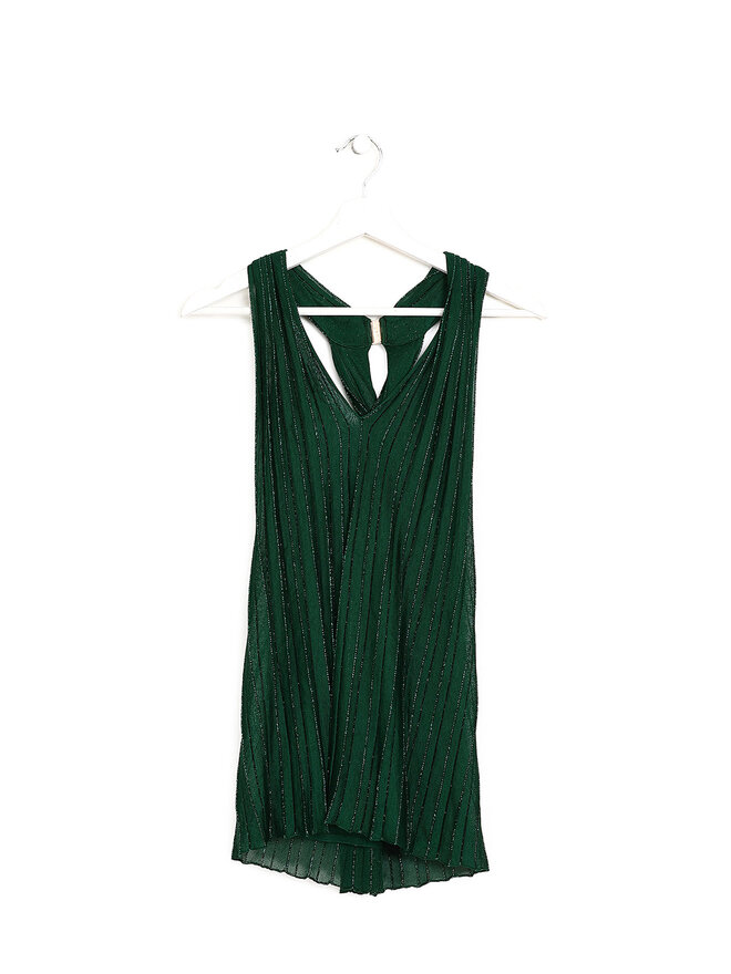 GUCCI Gucci Metallic Pleated Top