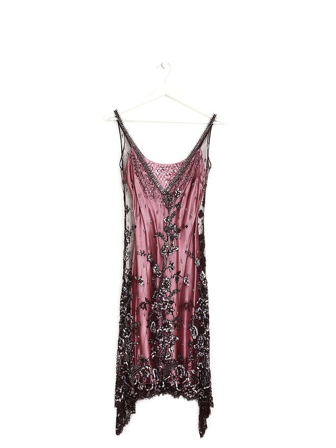Jenny Packham Robe sans manches brodée