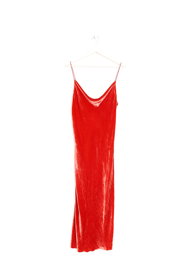 BEC + BRIDGE Crushed Velvet Cowl Neck Dress