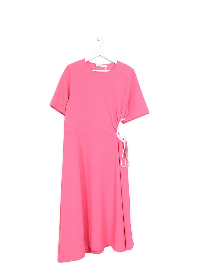 SeeByChloé Robe Rose avec Cordon de Serrage