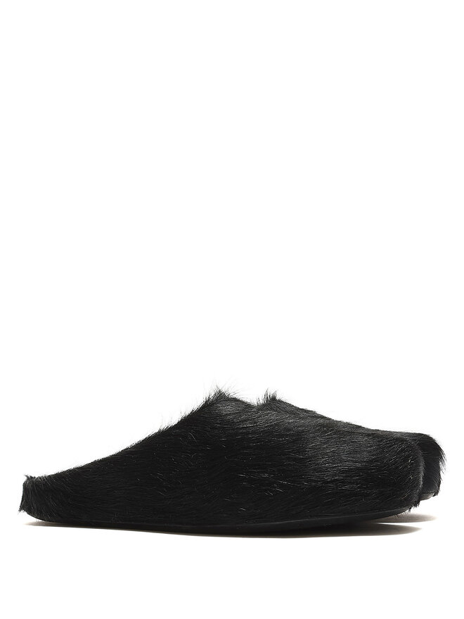 MARNI Fur Slip-On Mules