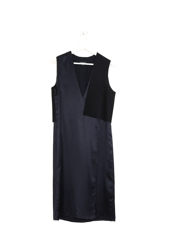 Kris Van Assche Layered Panel Midi Dress