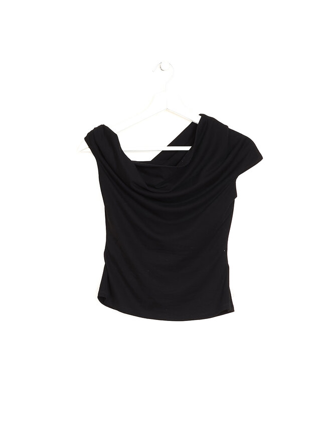 Paris Georgia Black Cropped Top